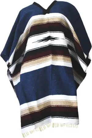 Del Mex Mexican Diamond Woven Eastwood Poncho