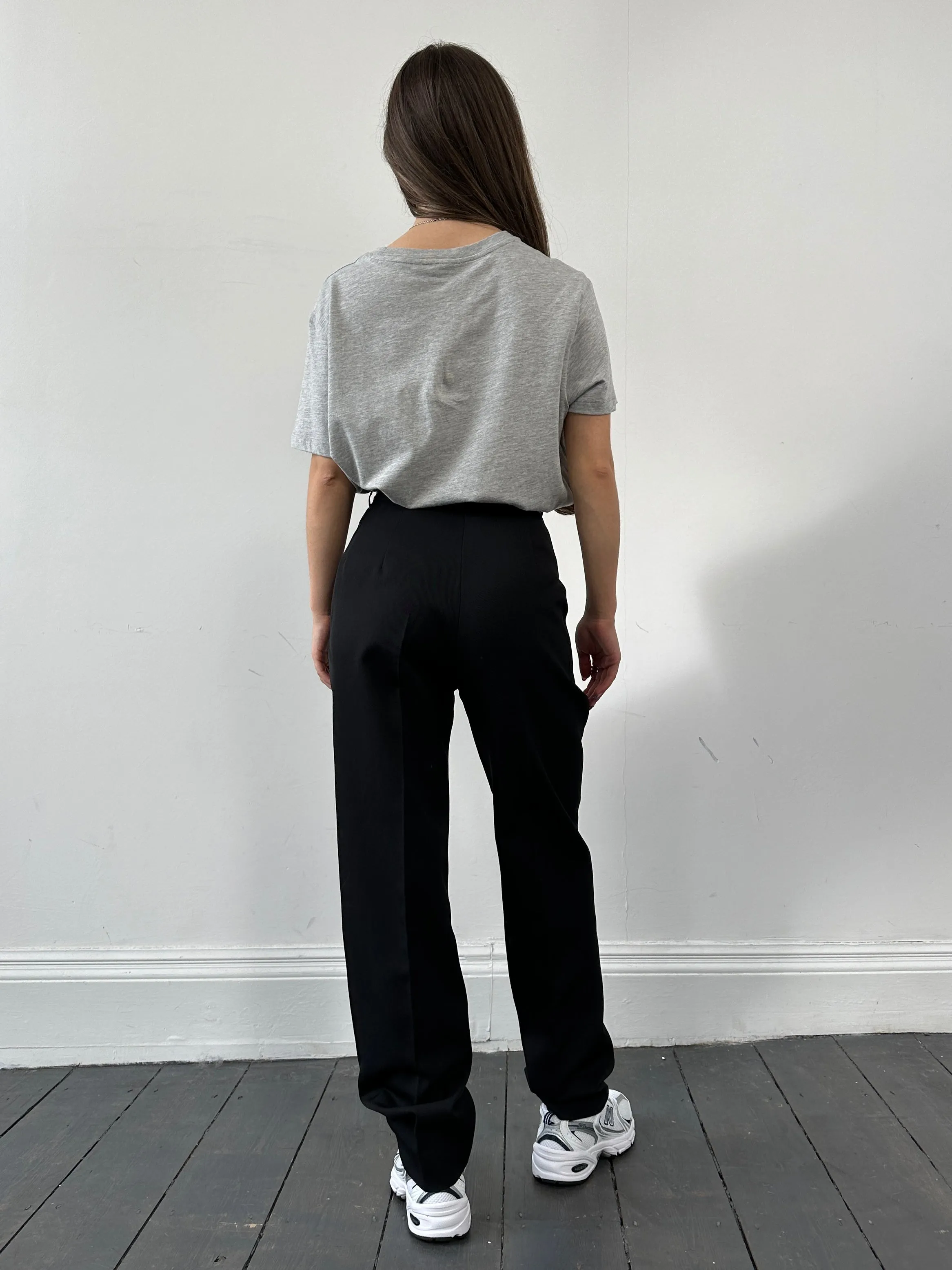 Luisa Spagnoli Wool Tapered Leg Tailored Trousers - W26