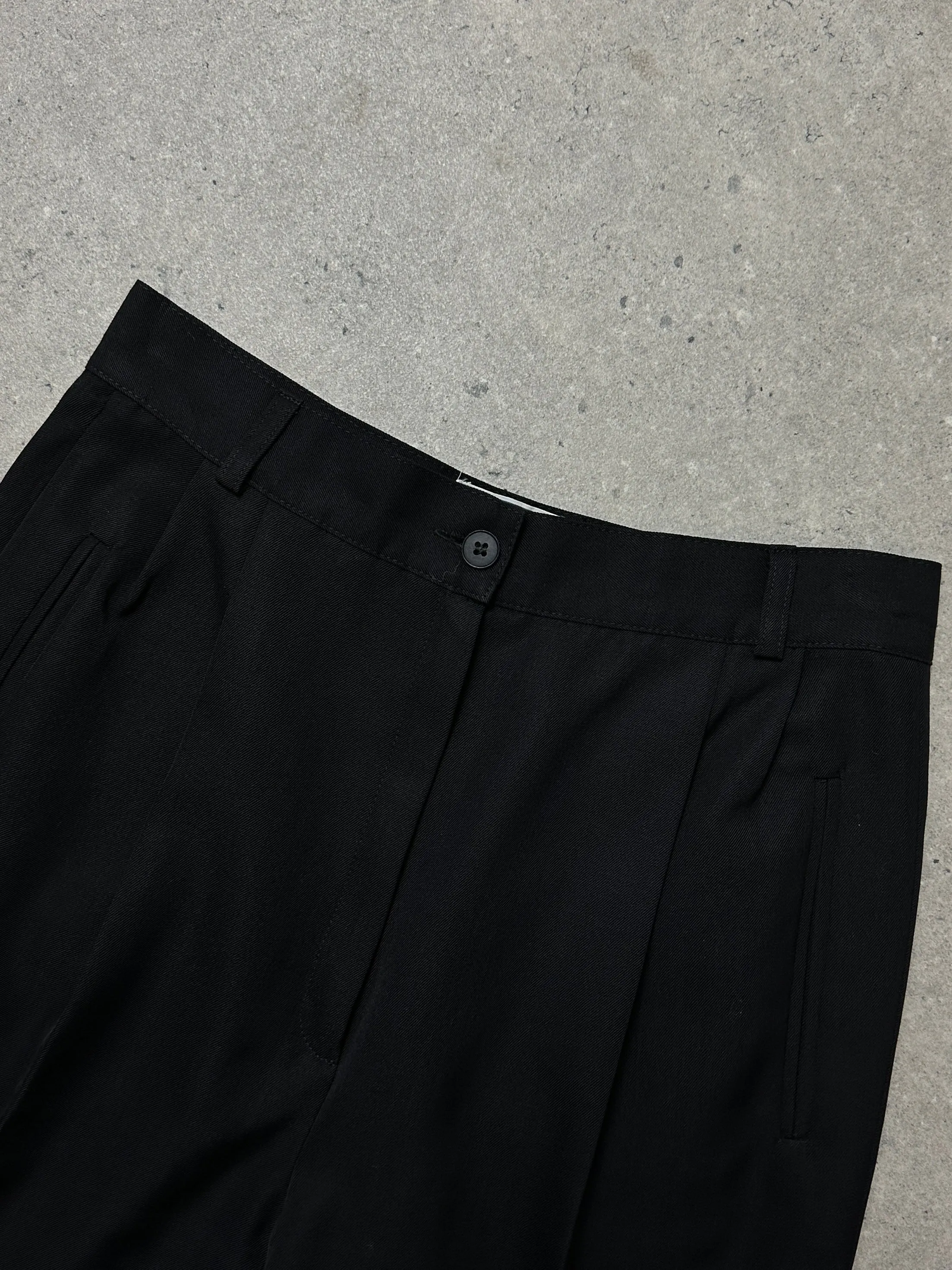 Luisa Spagnoli Wool Tapered Leg Tailored Trousers - W26