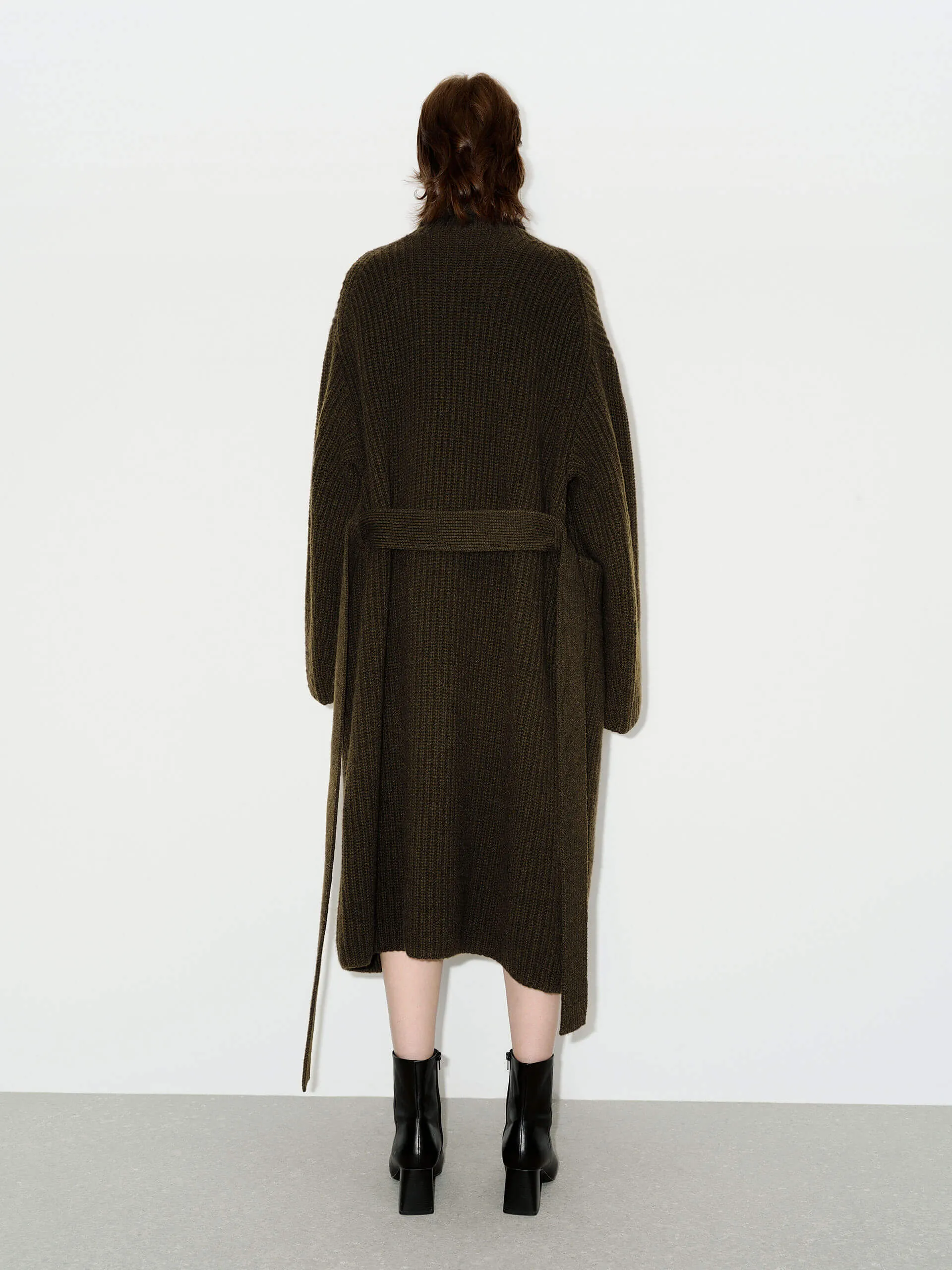 Metal Button Long Cardigan