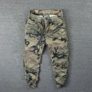 Wiaofellas  -  Men's Cargo Pants Winter Fleece-lined Camo Male Trousers Camouflage Spandex With Stylish Hot Cheap Regular Fit Slacks Fashion