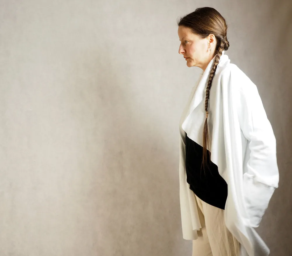 Wrap shawl cardigan black
